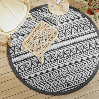 Buitenkleed &Oslash;160 cm polypropeen zwart 1