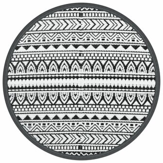 Buitenkleed &Oslash;160 cm polypropeen zwart 2