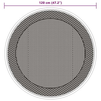Buitenkleed &Oslash; 120 cm polypropeen groen 6