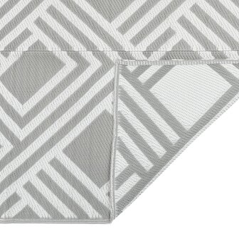 Buitenkleed 140x200 cm polypropeen grijs 4