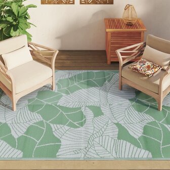 Buitenkleed 160x230 cm polypropeen groen 3