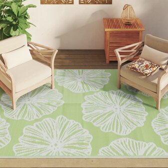 Buitenkleed 160x230 cm polypropeen groen 3