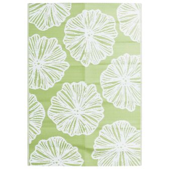 Buitenkleed 140x200 cm polypropeen groen 2