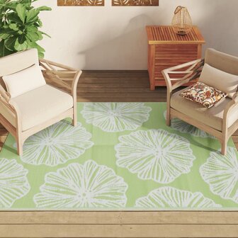 Buitenkleed 140x200 cm polypropeen groen 3
