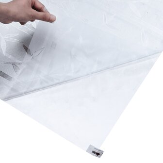 Raamfolies 4 st mat bamboepatroon PVC 7