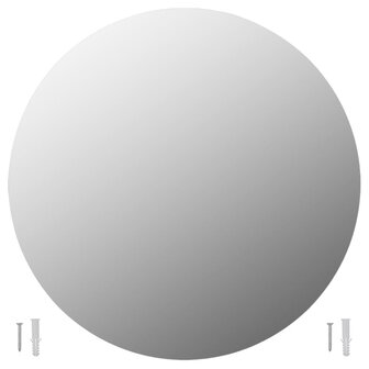 Wandspiegel met LED-lampen rond glas 4
