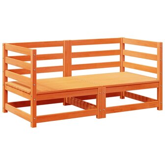 2-delige Loungeset massief grenenhout wasbruin 2