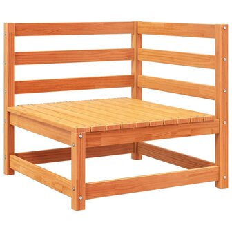 2-delige Loungeset massief grenenhout wasbruin 4