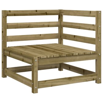 2-delige Loungeset ge&iuml;mpregneerd grenenhout 4