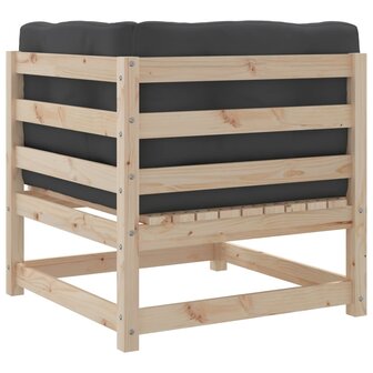 2-delige Loungeset met kussens massief grenenhout 5
