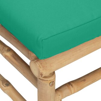2-delige Loungeset met kussens bamboe groen 7