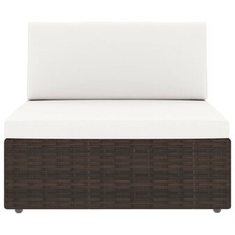 2-delige Loungeset poly rattan bruin 3