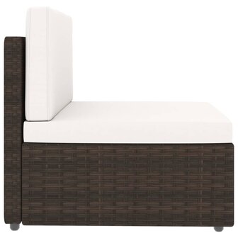 2-delige Loungeset poly rattan bruin 4