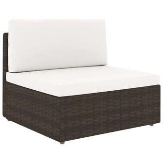 2-delige Loungeset poly rattan bruin 5