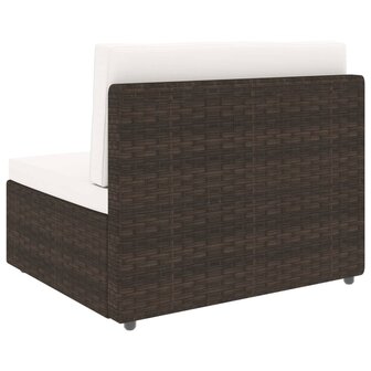 2-delige Loungeset poly rattan bruin 6
