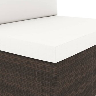 2-delige Loungeset poly rattan bruin 7