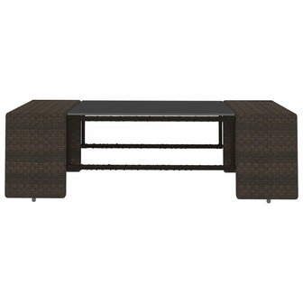 2-delige Loungeset poly rattan bruin 8