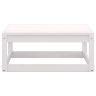 2-delige Loungeset met kussens massief grenenhout wit 9