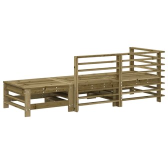 3-delige Loungeset ge&iuml;mpregneerd grenenhout 3