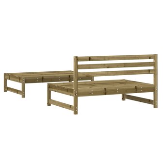 2-delige Loungeset ge&iuml;mpregneerd grenenhout 3