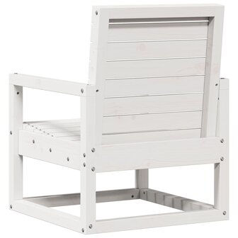 3-delige Loungeset massief grenenhout wit 6
