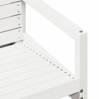 3-delige Loungeset massief grenenhout wit 7