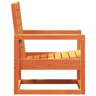 3-delige Loungeset massief grenenhout wasbruin 5