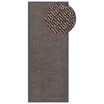 Deurmat getuft 60x150 cm donkerbruin 1
