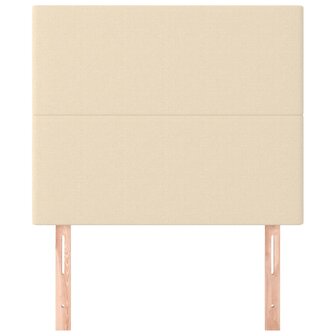 Hoofdborden 2 st 100x5x78/88 cm stof cr&egrave;mekleurig 3