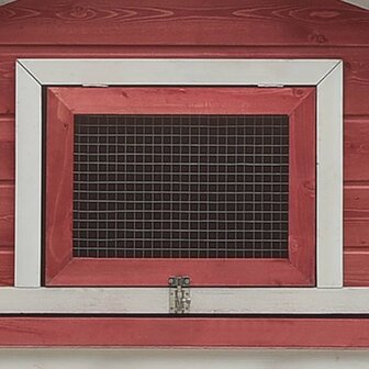 Konijnenhok 310x70x87 cm massief grenen- en vurenhout rood 7