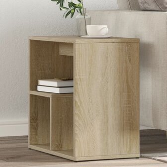 Bijzettafel 50x30x50 cm spaanplaat sonoma eikenkleurig 1