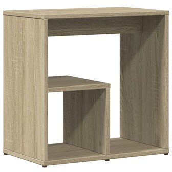 Bijzettafel 50x30x50 cm spaanplaat sonoma eikenkleurig 2
