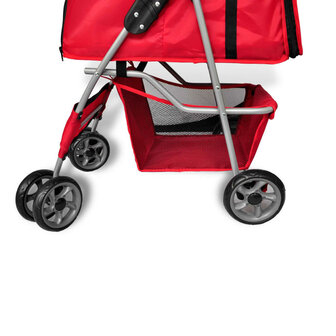 Wandelwagen voor hond rood 3