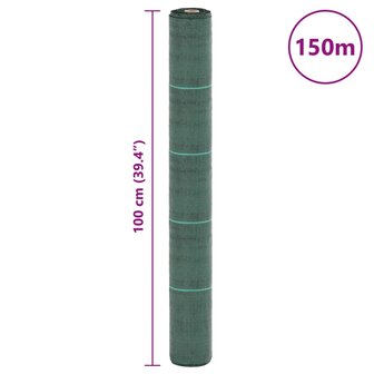 Worteldoek 1x150 m polypropeen groen 8