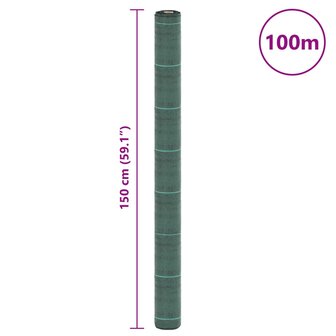 Worteldoek 1,5x100 m polypropeen groen 8