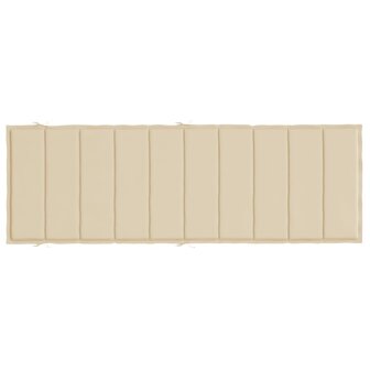 Ligbedkussen 186x58x3 cm oxford stof beige 5