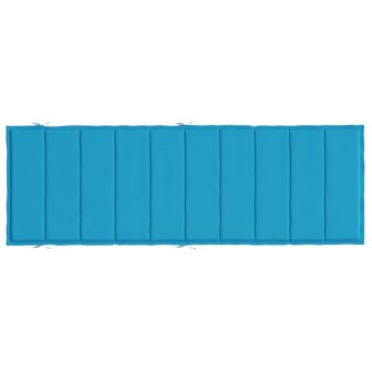 Ligbedkussen 186x58x3 cm oxford stof blauw 5