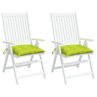 Palletkussens 2 st 50x50x7 cm oxford stof felgroen 1