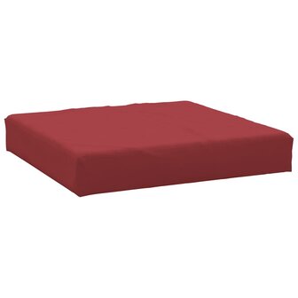 Palletkussen 60x60x8 cm oxford stof wijnrood 2