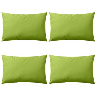 Buitenkussens 60x40 cm appeltjesgroen 4 st 1