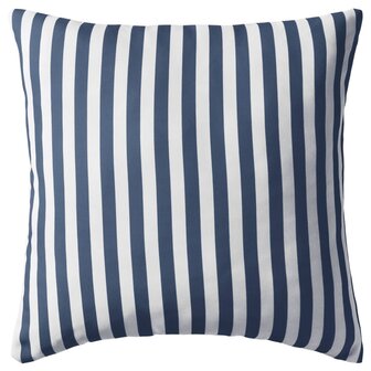 Buitenkussens 45x45 cm gestreept marineblauw 4 st 2
