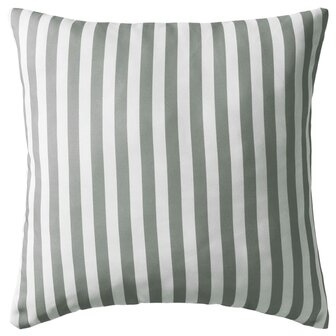 Buitenkussens 45x45 cm gestreept grijs 4 st 2