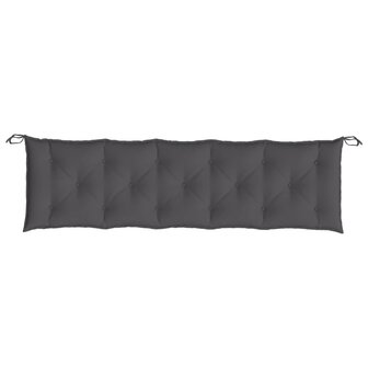 Tuinbankkussen 180x50x7 cm oxford stof antracietkleurig 4
