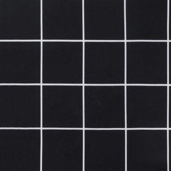 Tuinbankkussen ruitpatroon 100x50x3 cm oxford stof zwart 6