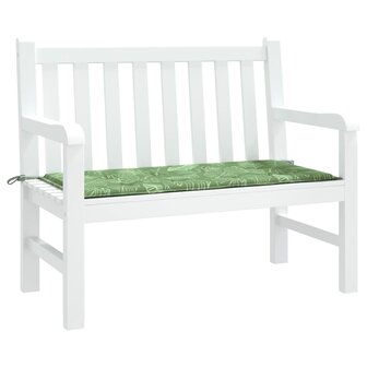Tuinbankkussen 100x50x3 cm oxford stof bladpatroon 3