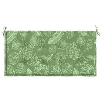 Tuinbankkussen 100x50x3 cm oxford stof bladpatroon 4