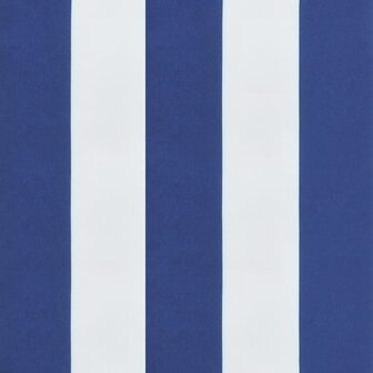 Bankkussen gestreept 180x50x7 cm stof gestreept wit en blauw 6