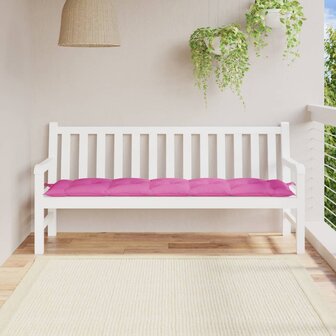 Tuinbankkussen 180x50x7 cm oxford stof roze 1