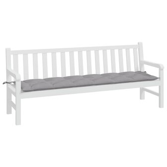 Tuinbankkussen 200x50x7 cm oxford stof grijs 3