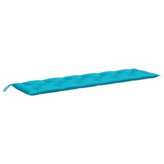 Tuinbankkussen 200x50x7 cm stof turquoise 2
